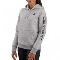 102791 Relaxed Fit Midweight Logo Sleeve Graphic Sweatshirt